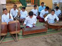 Blind students provide music